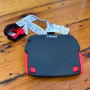 Black and Red Booster Seat